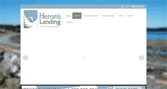 Desktop Screenshot of heronslandinghotel.com