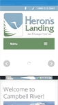 Mobile Screenshot of heronslandinghotel.com